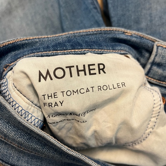 Mother The Tomcat Roller Fray A Groovy Kind Of Love Wash Jeans Size 29 Wide Leg - Picture 11 of 15